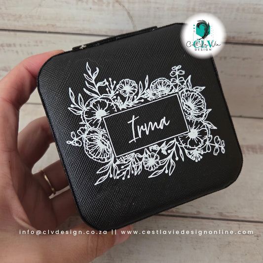 SMALL PU LEATHER JEWELLERY STORAGE BOX