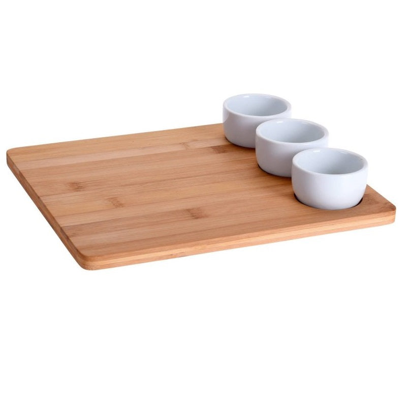 BAMBOO SNACK SERVING SET