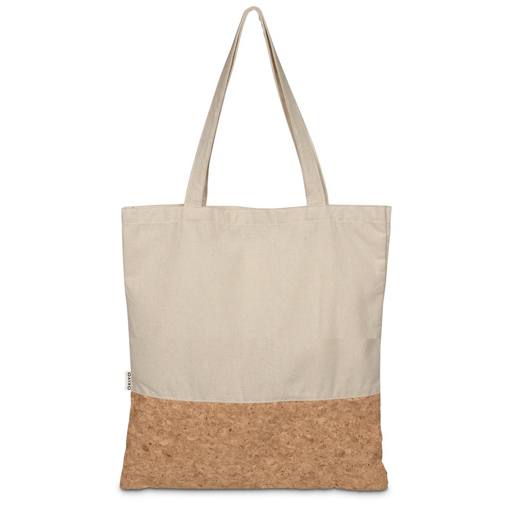 CORK AND COTTON SHOPPER TOTE BAG
