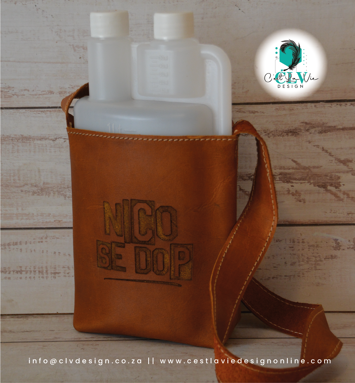 GENUINE LEATHER BETTIX BOTTLE HOLDER