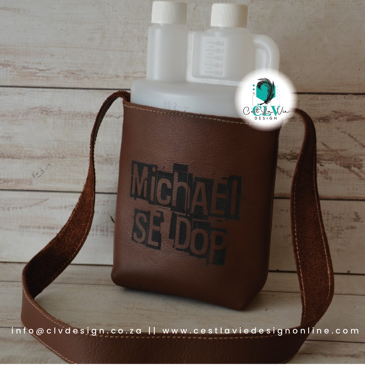 GENUINE LEATHER BETTIX BOTTLE HOLDER