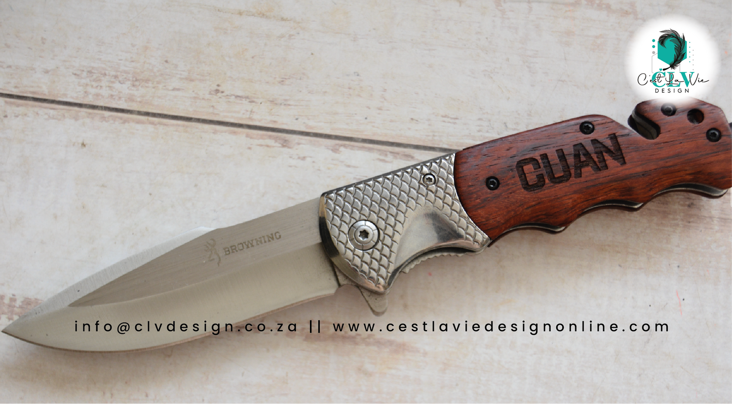 BROWNING LOCK KNIFE WITH BELT CUTTER