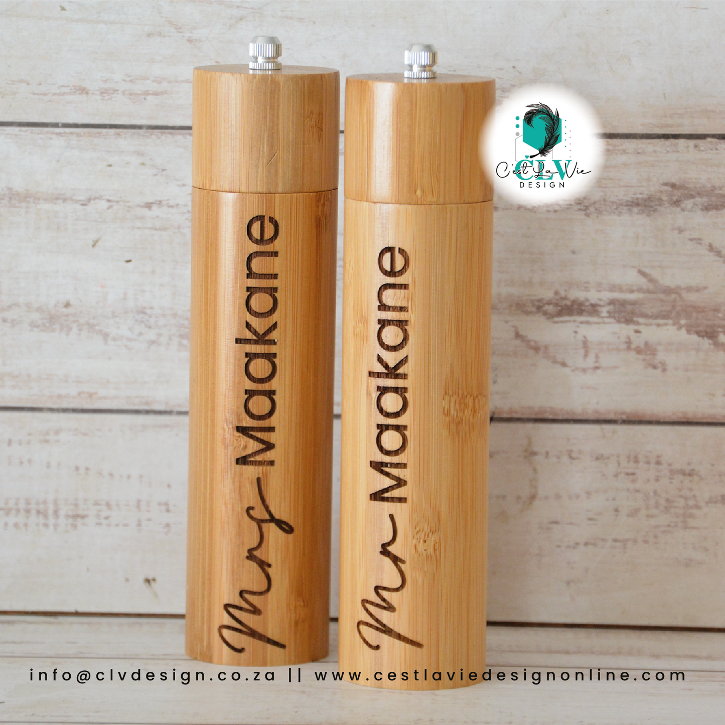 BAMBOO SALT AND PEPPER MILL