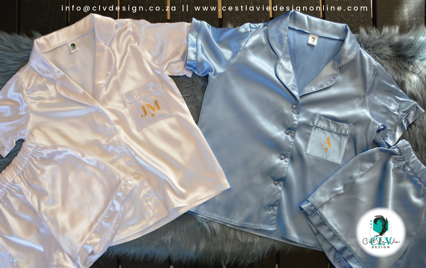 SATIN PIPED SLEEP SETS (ADULT)