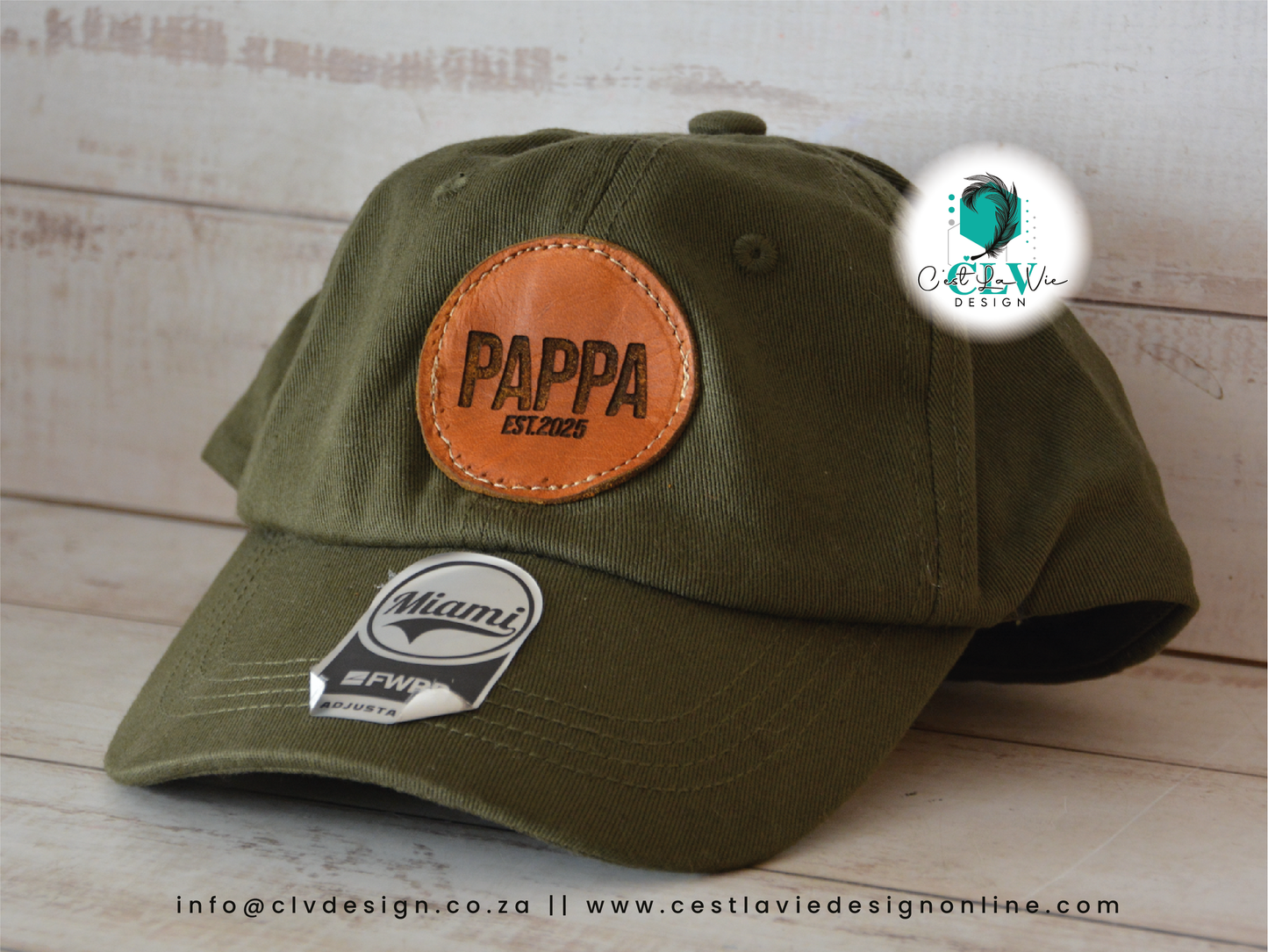 CAPS WITH LEATHER ENGRAVED PATCH (ADULTS)