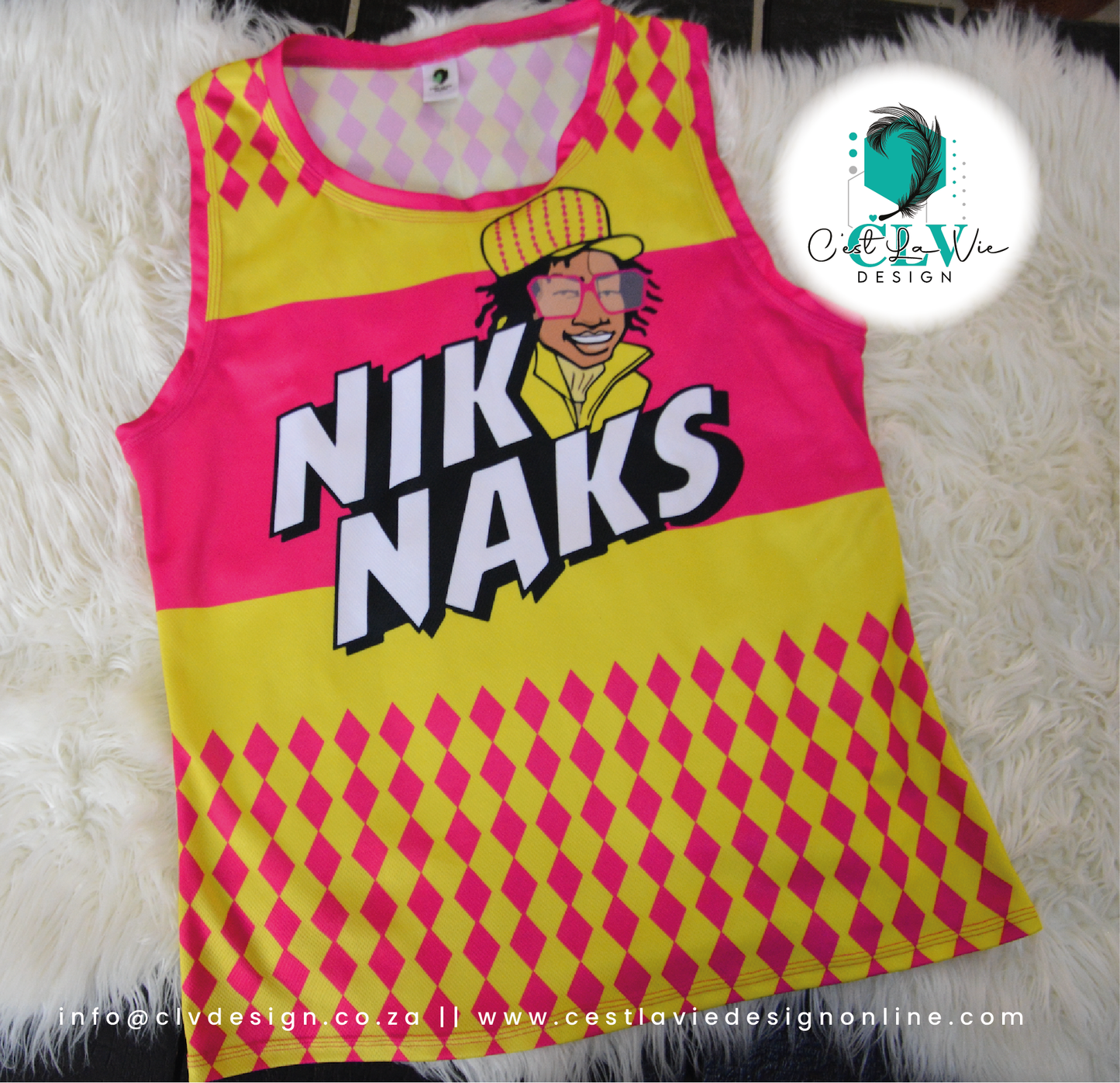CUSTOM PRINTED HONEYCOMB TANK TOP