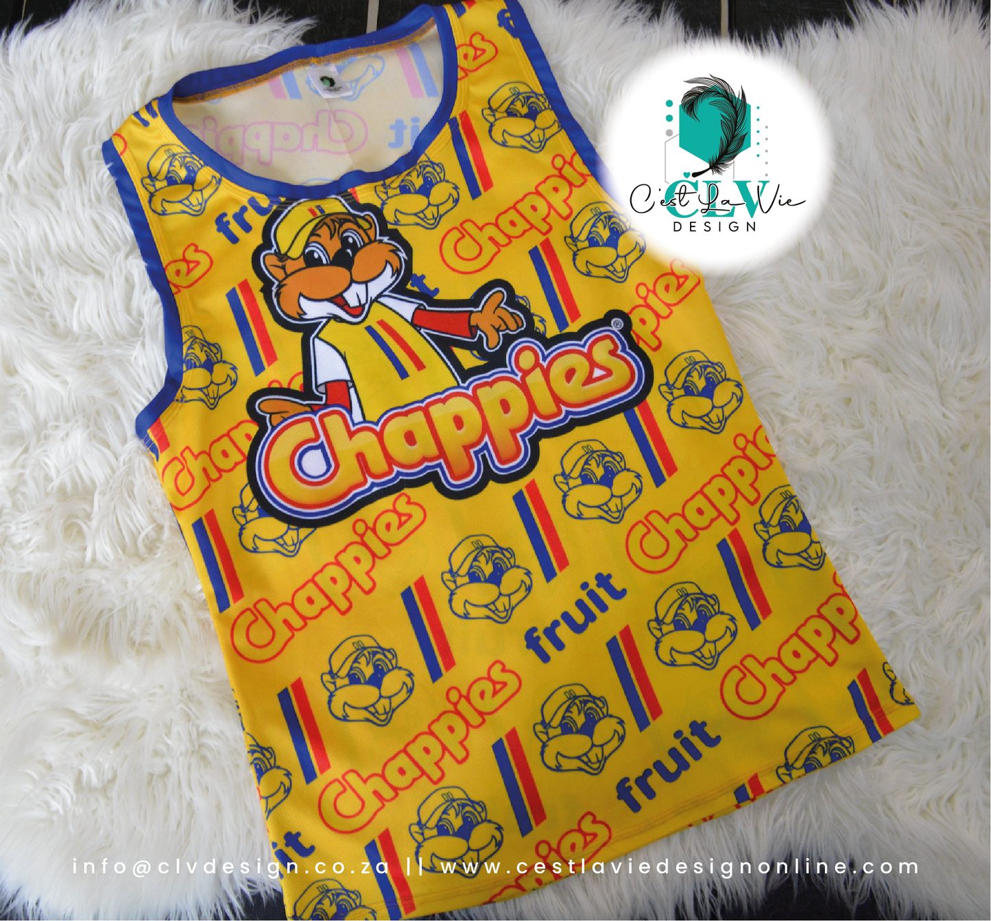 CUSTOM PRINTED HONEYCOMB TANK TOP