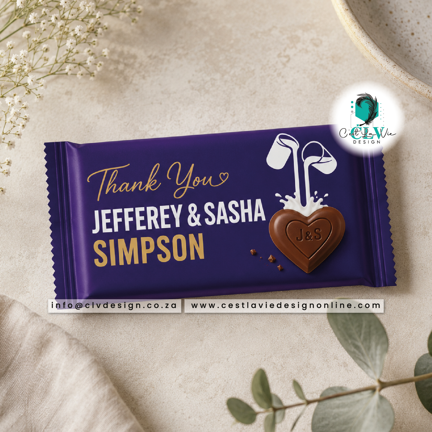 PERSONALISED MINI 12G CADBURY SLAB (MIN QTY 10)