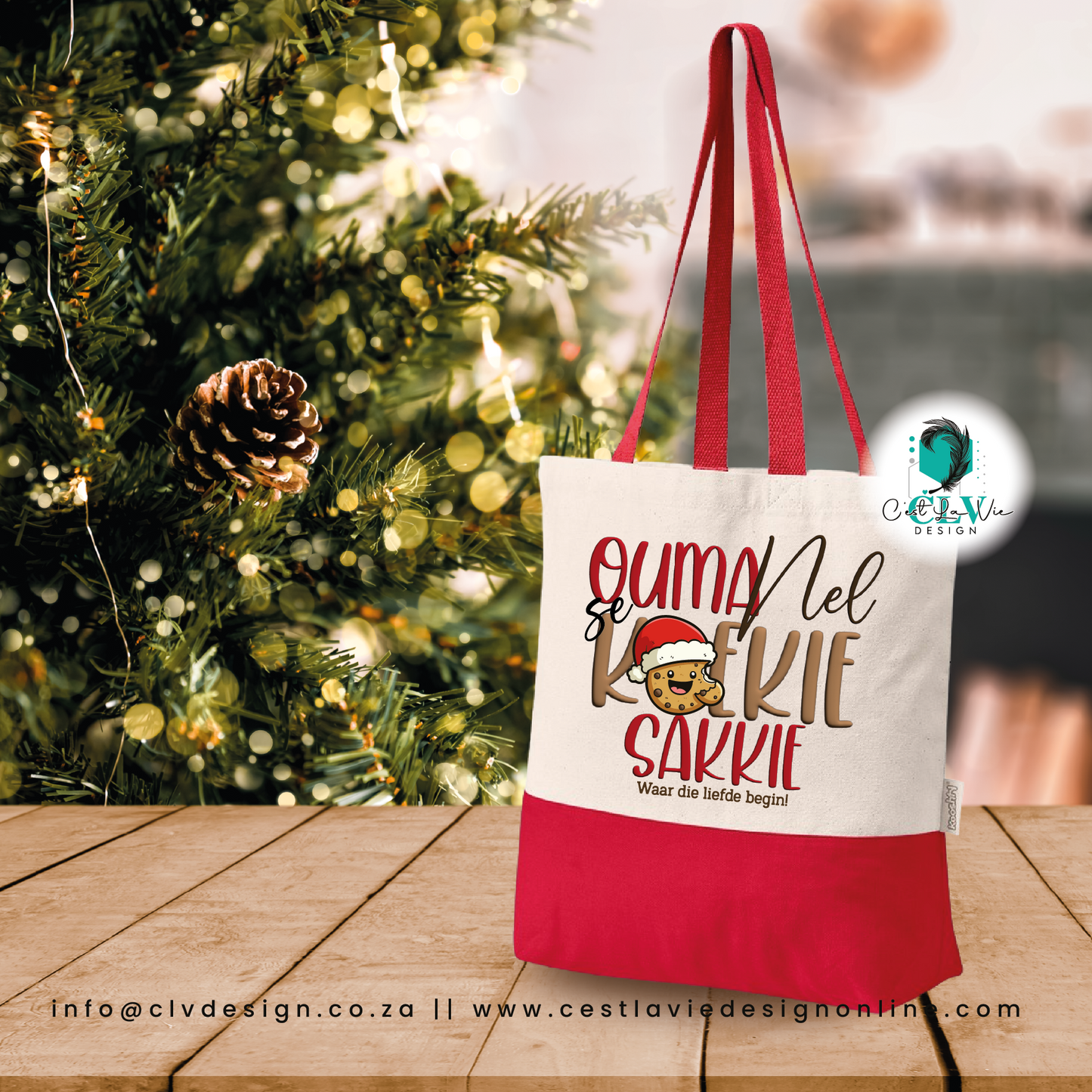 COTTON CANVAS TWO TONE SHOPPER