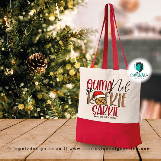 COTTON CANVAS TWO TONE SHOPPER