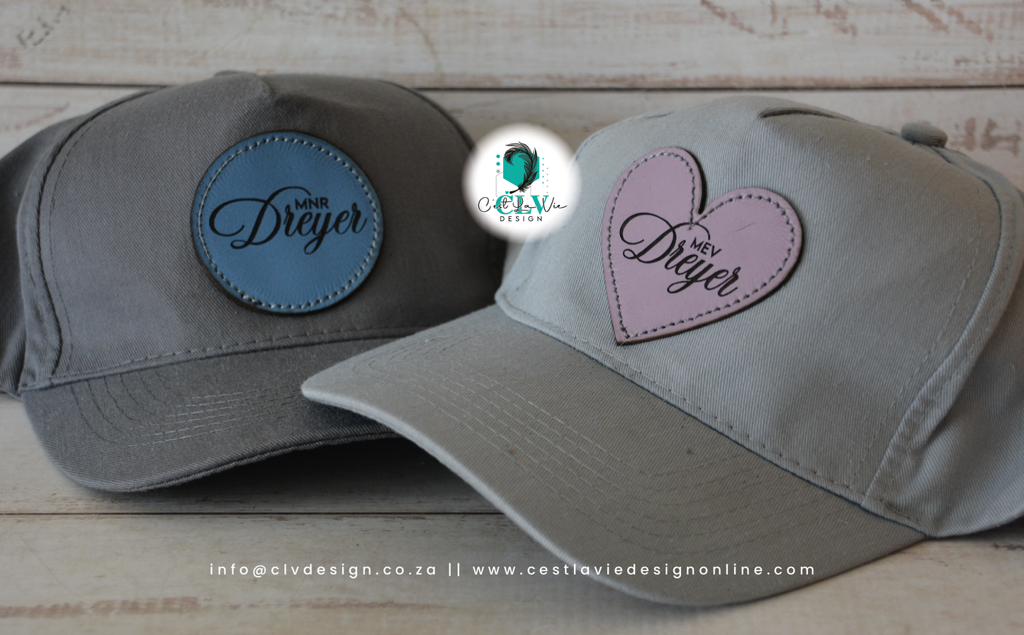 CAPS WITH LEATHER ENGRAVED PATCH (ADULTS)