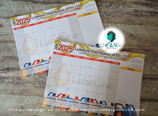 PRINTED A2 DESK CALENDER