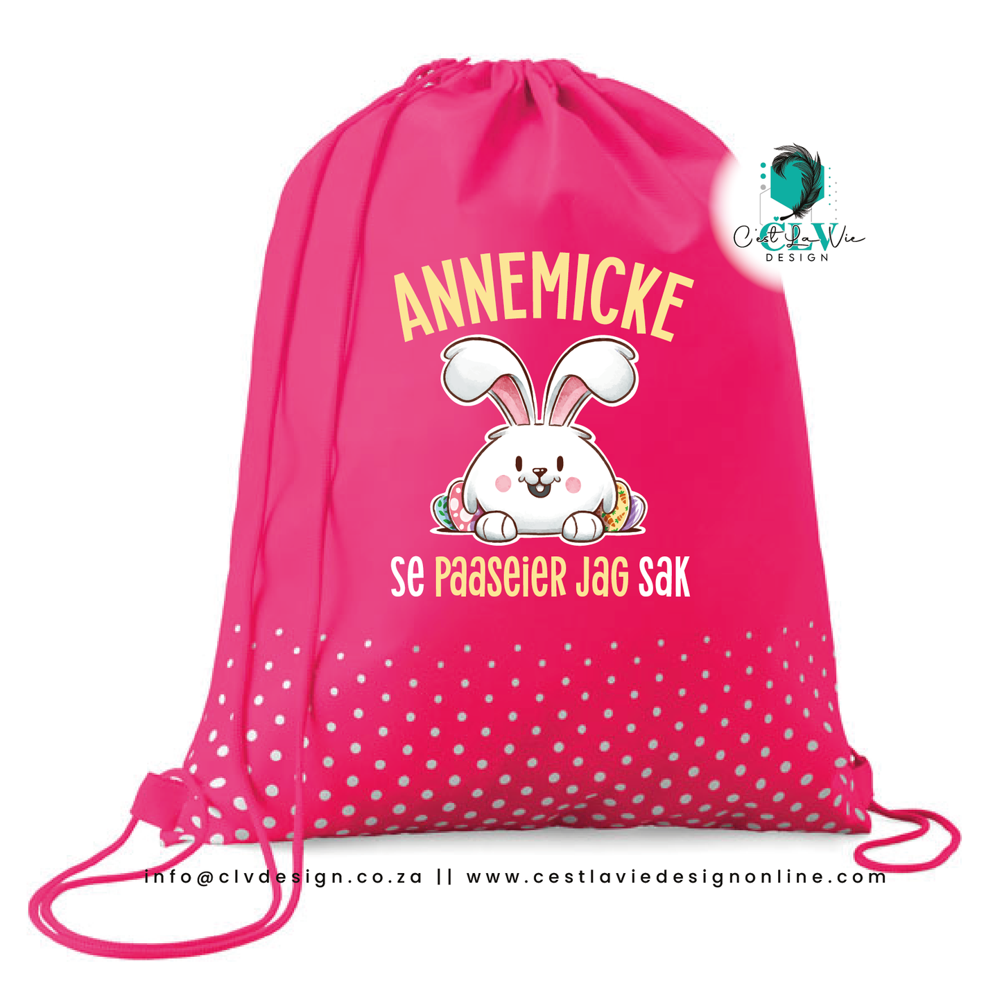 POLKADOT DRAWSTRING BAG