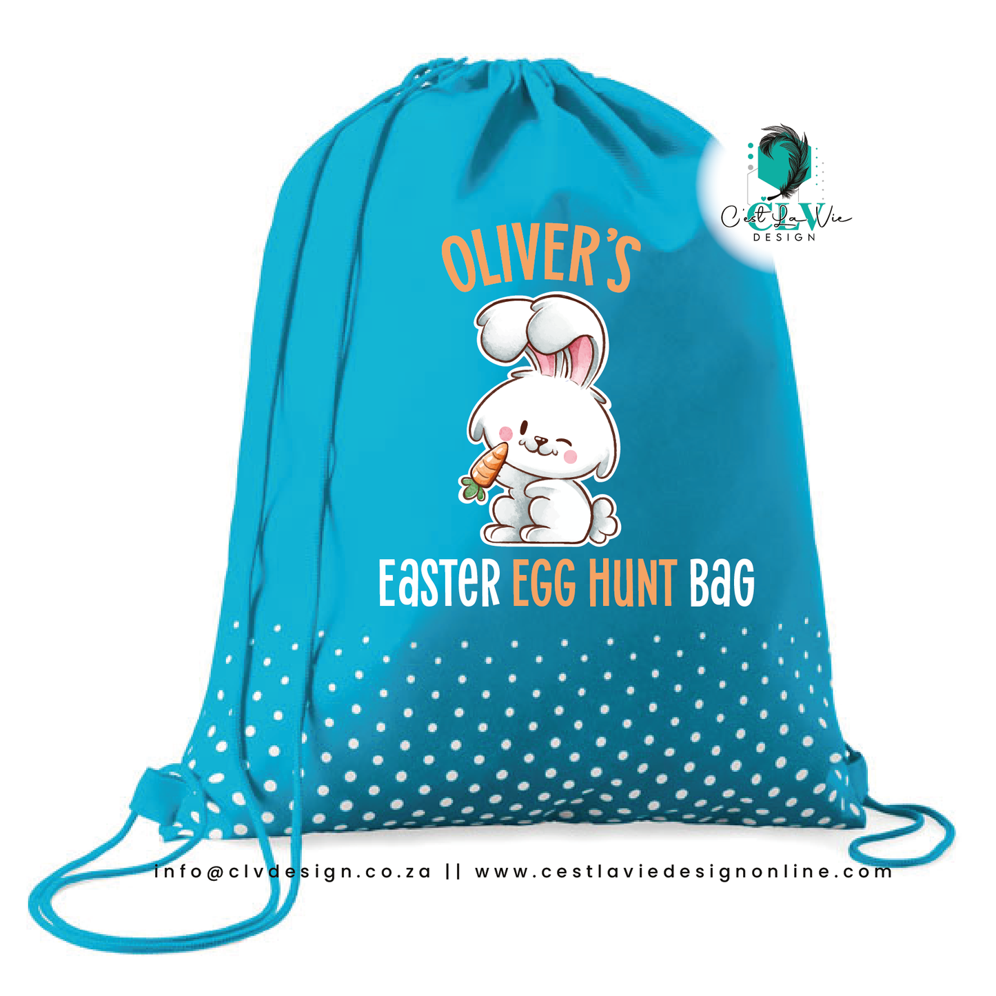 POLKADOT DRAWSTRING BAG