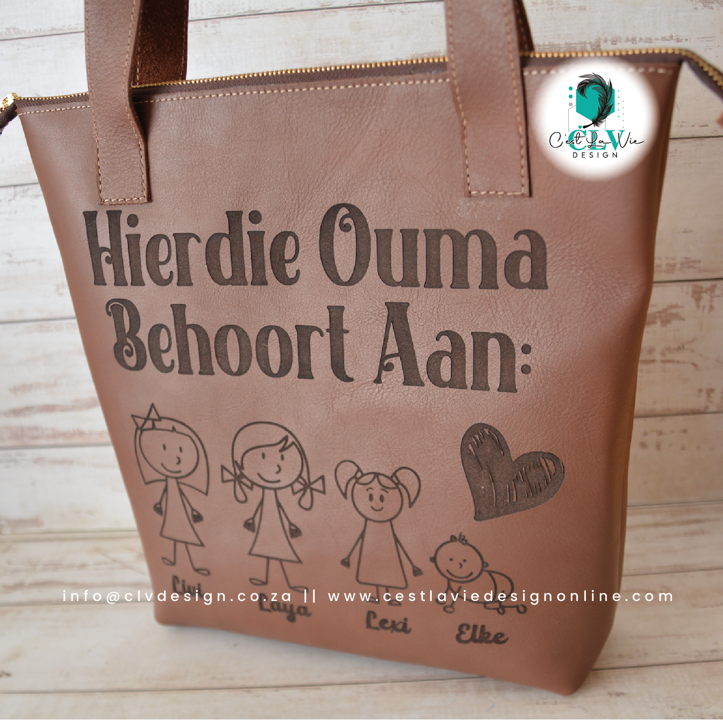 GENUINE LEATHER HANDBAG TOTE