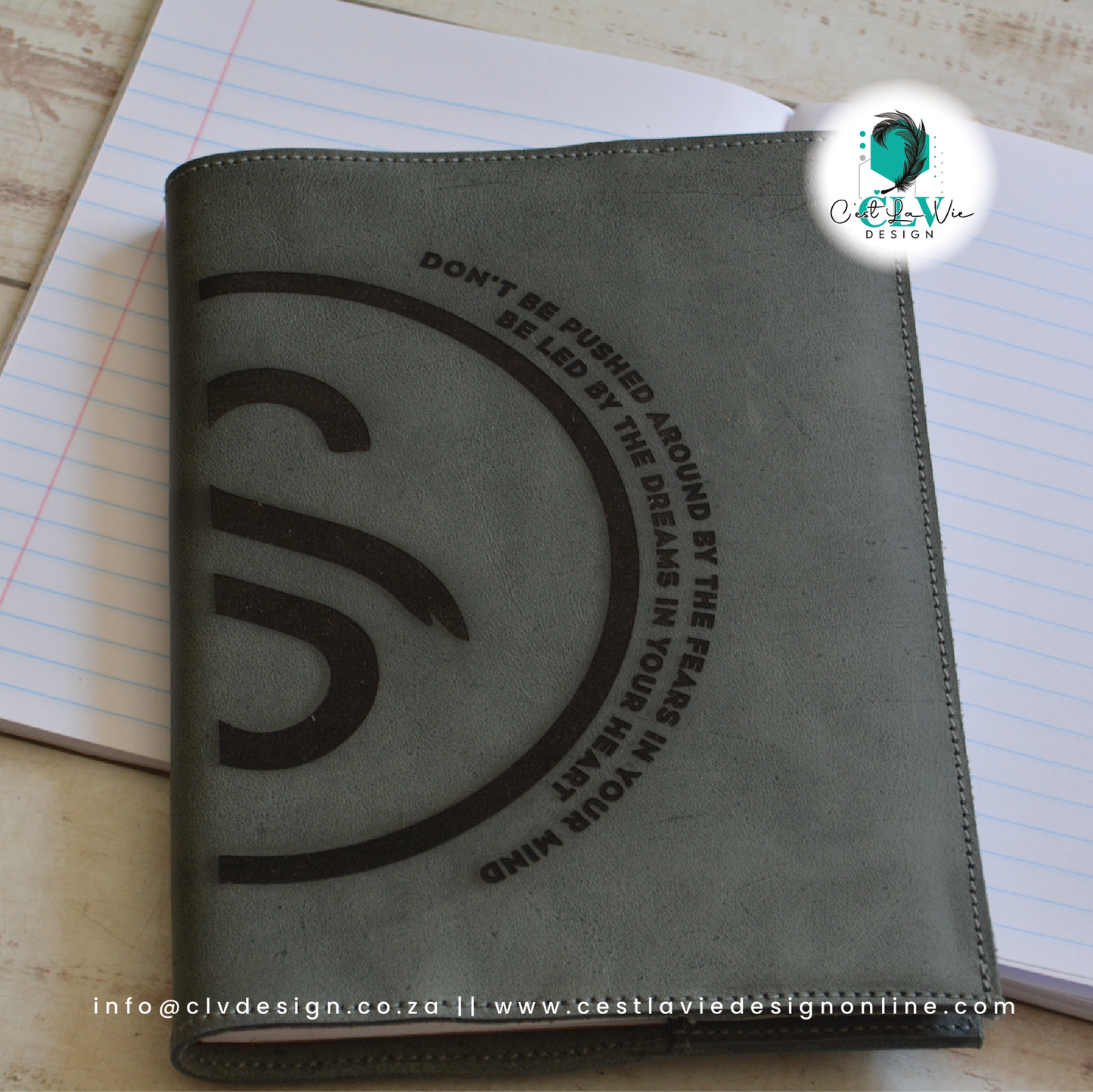 GENUINE LEATHER NOTEBOOK COVER (INCLUDES NOTEBOOK)