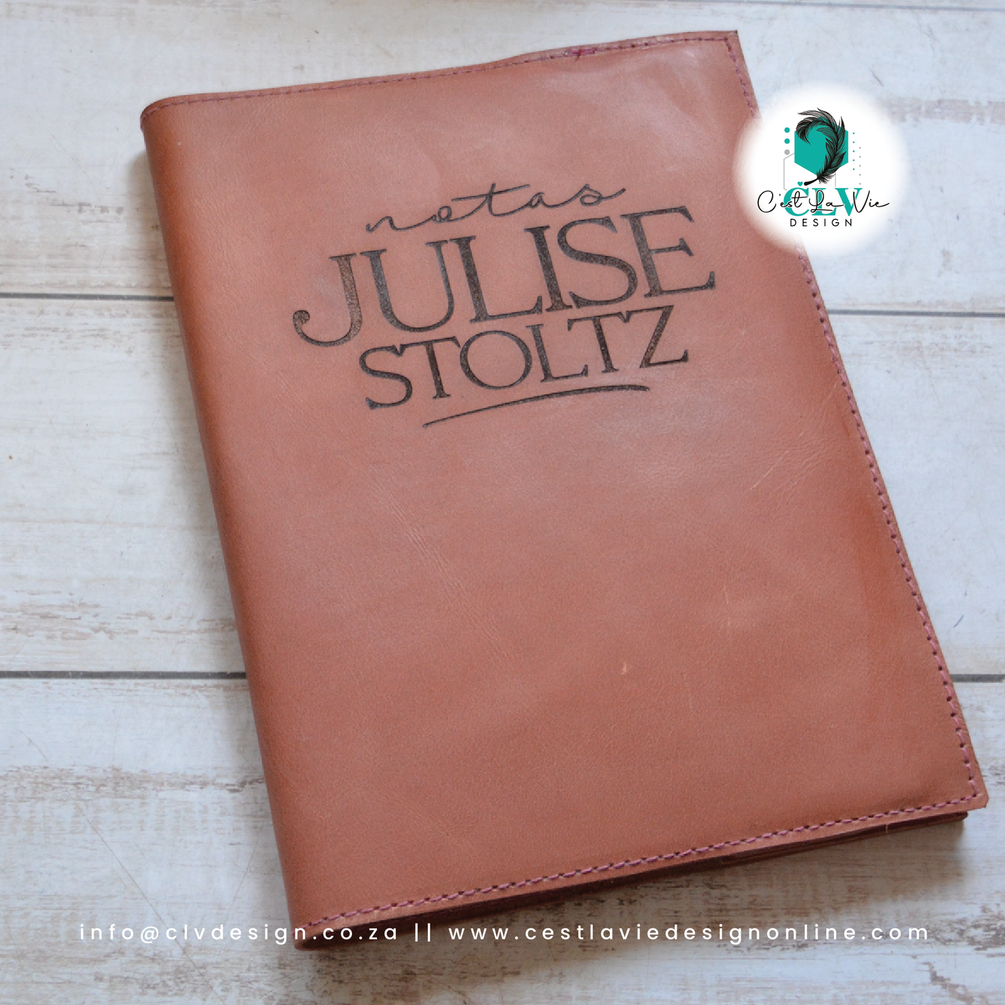 GENUINE LEATHER NOTEBOOK COVER (INCLUDES NOTEBOOK)