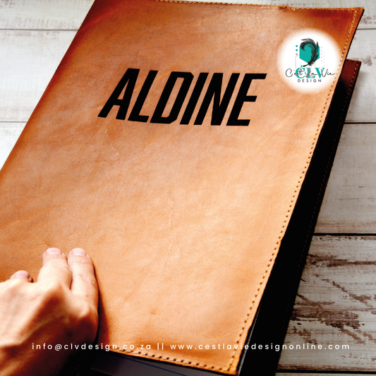 GENUINE LEATHER NOTEBOOK COVER (INCLUDES NOTEBOOK)