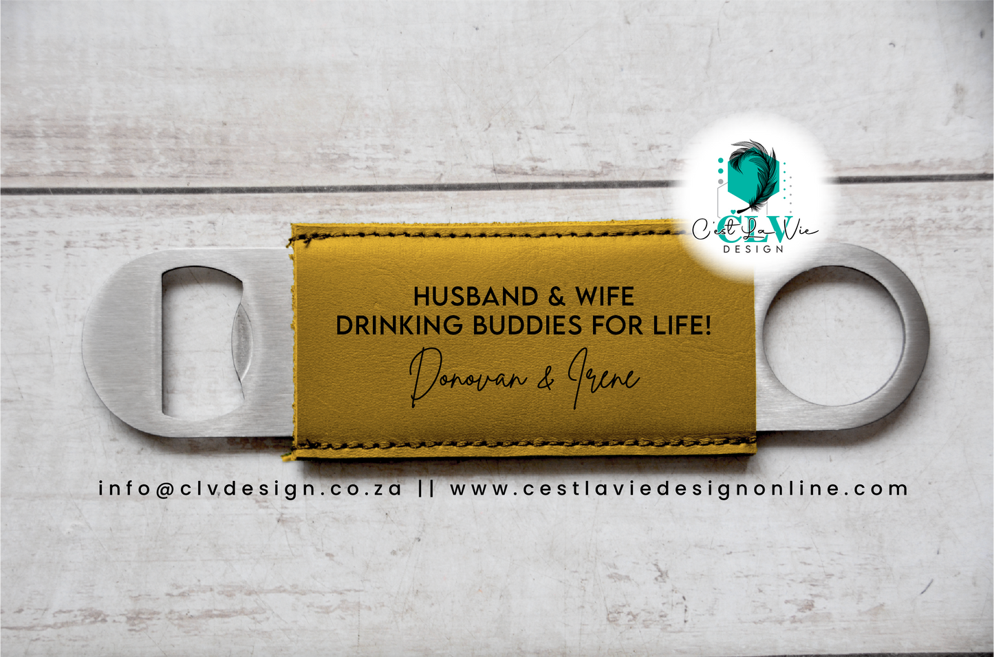 LEATHER BOTTLE OPENER