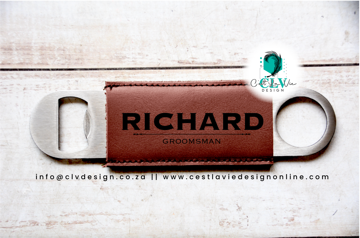 LEATHER BOTTLE OPENER