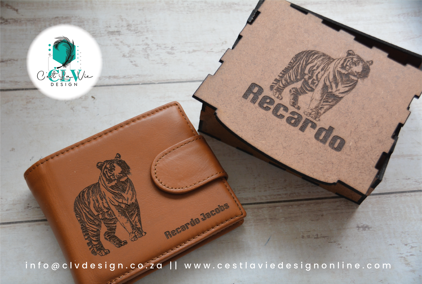 GENUINE LEATHER CAMEL MOUNTAIN WALLET - TAN COLOR