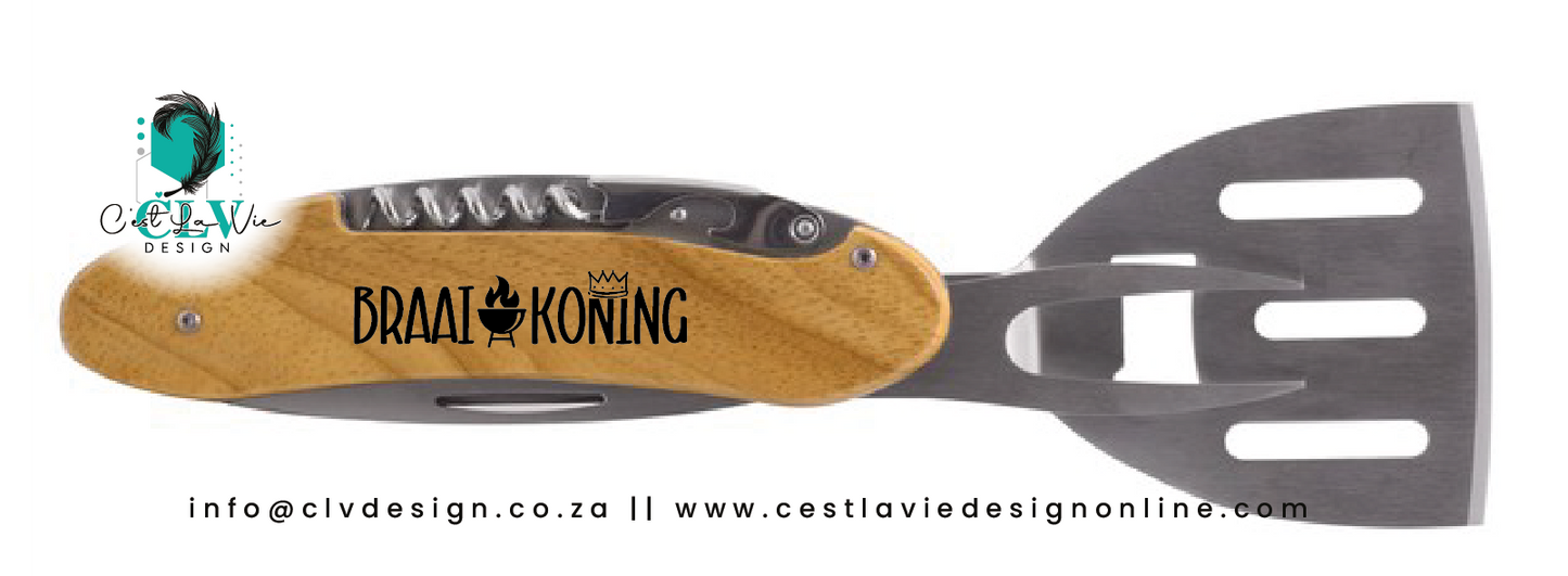 FOLDABLE BRAAI TOOL