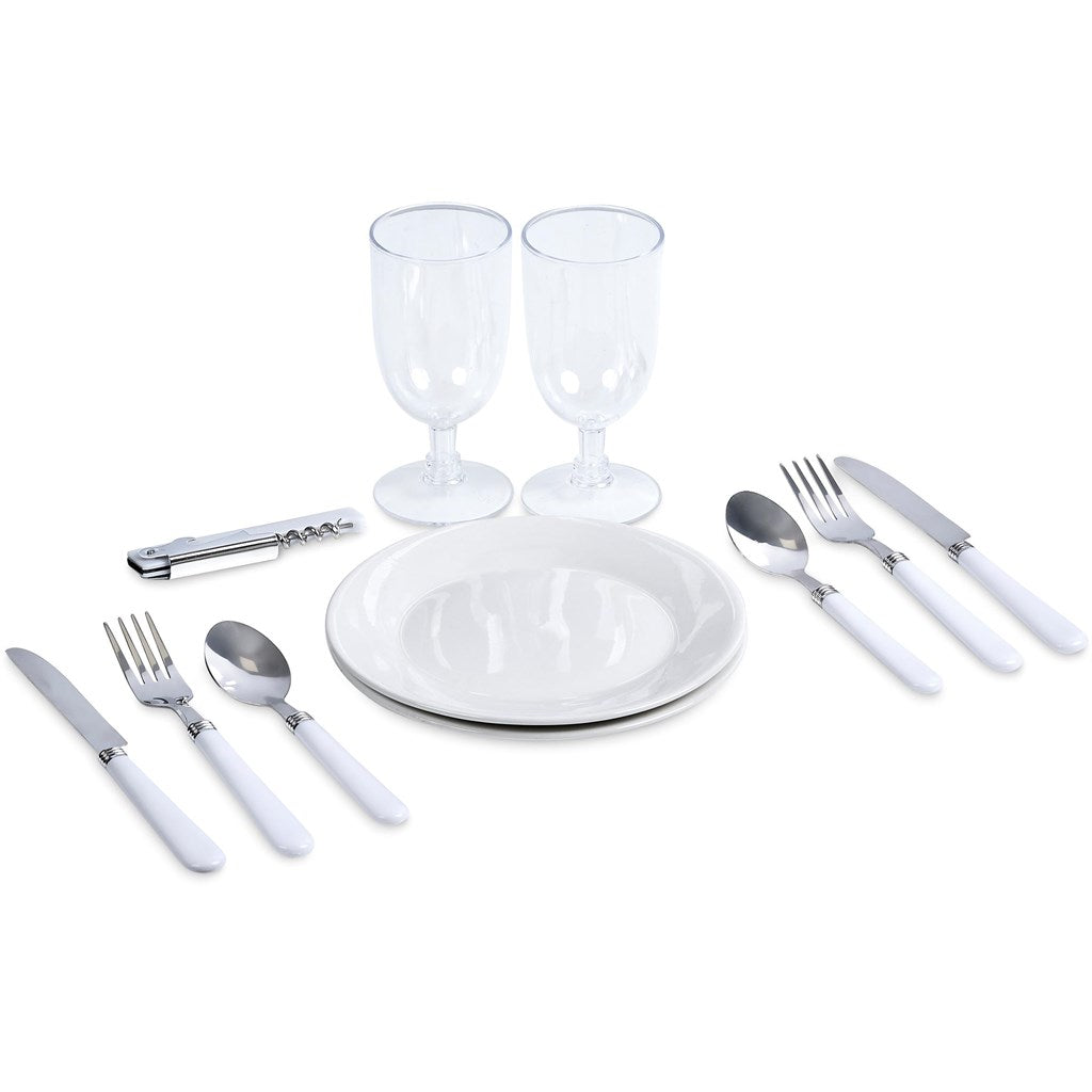 WOODEN PICNIC BASKET (2 PERSON)