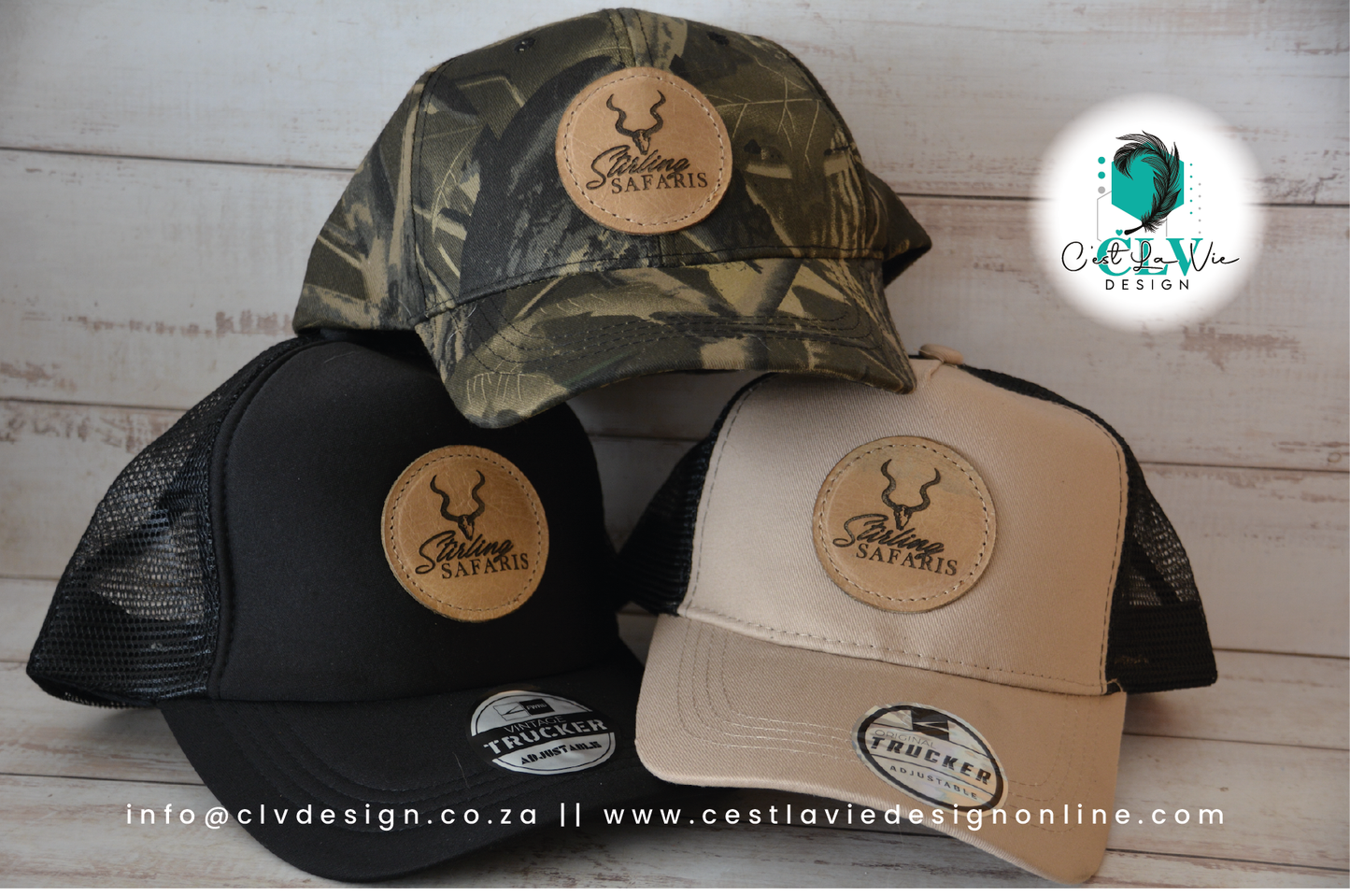 CAPS WITH LEATHER ENGRAVED PATCH (ADULTS)