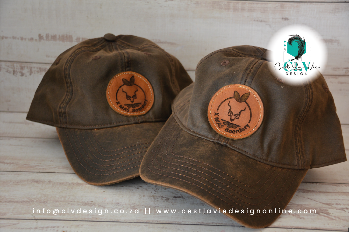 CAPS WITH LEATHER ENGRAVED PATCH (ADULTS)