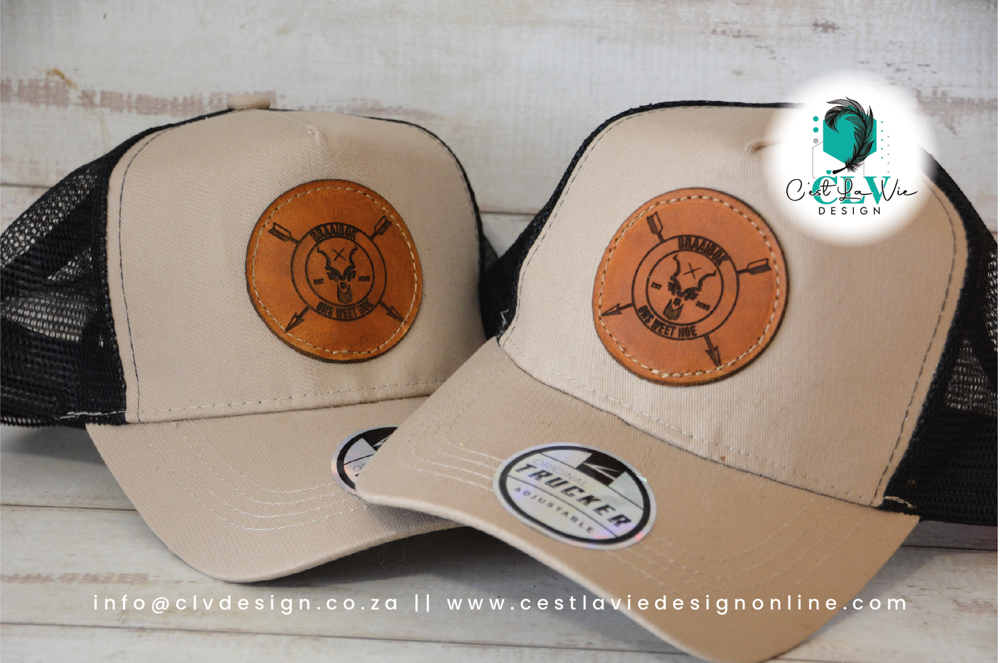 CAPS WITH LEATHER ENGRAVED PATCH (ADULTS)