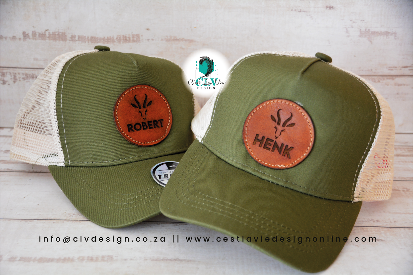 CAPS WITH LEATHER ENGRAVED PATCH (ADULTS)