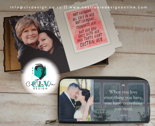 PRINTED PU LEATHER WOMENS WALLET