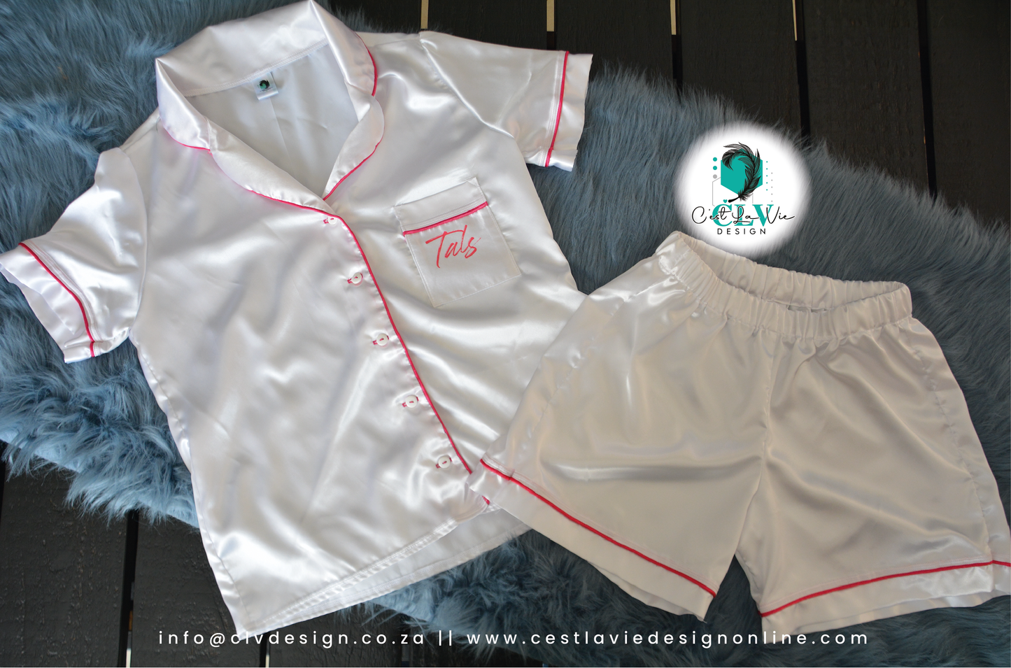 SATIN PIPED SLEEP SETS (ADULT)