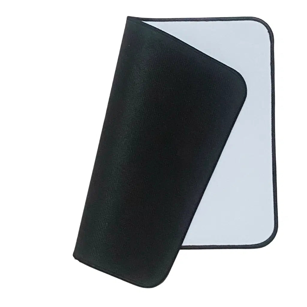LARGE COMPUTER MAT/ MOUSE PAD WITH BLACK EDGING