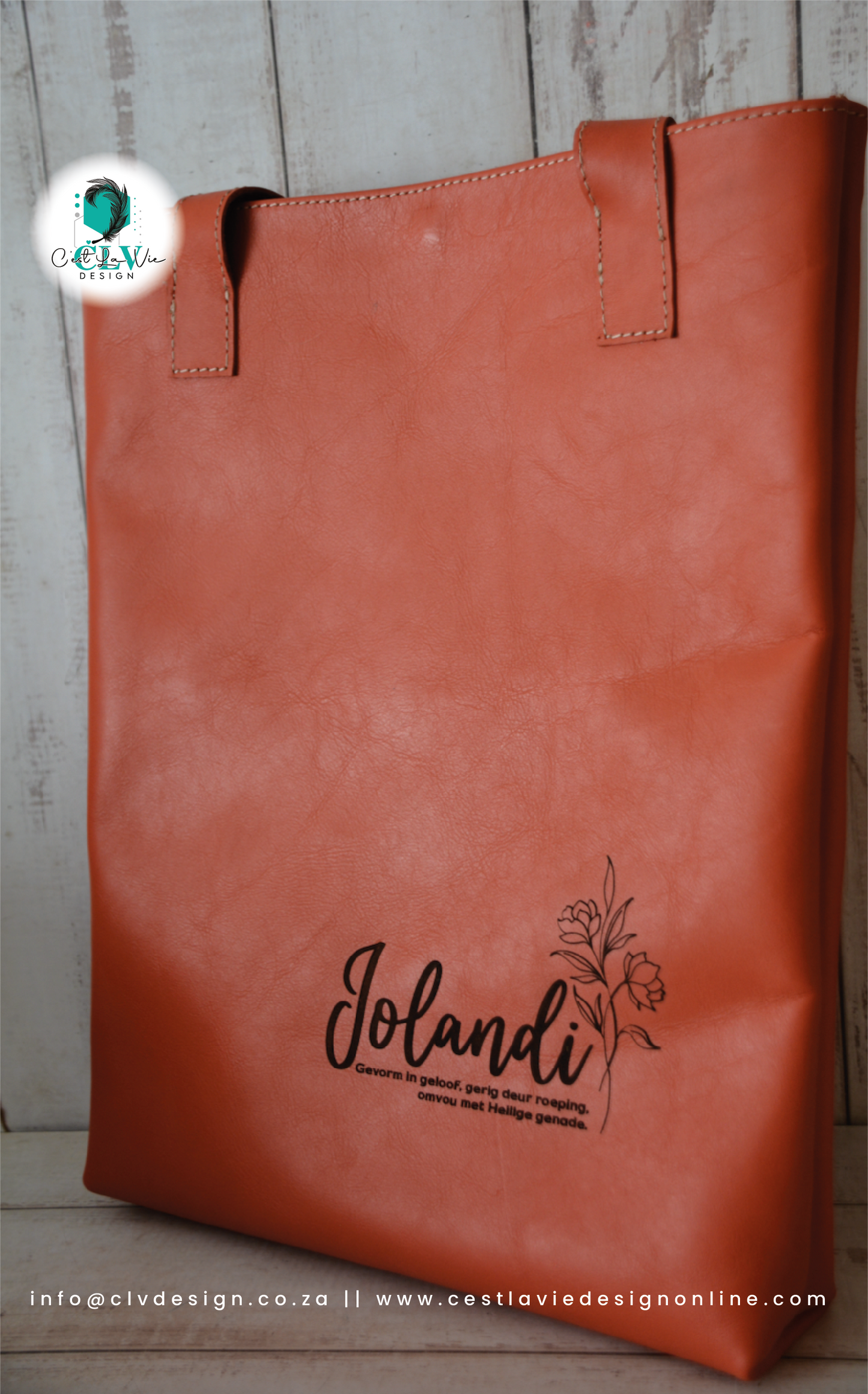 GENUINE LEATHER SHOPPER TOTE