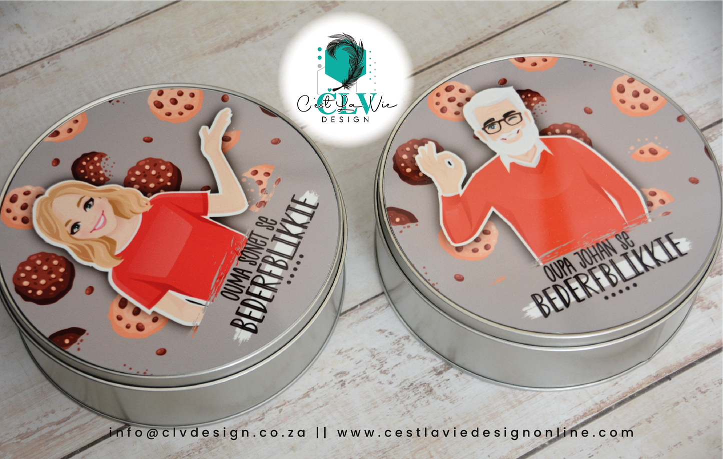 PRINTED METAL TINS