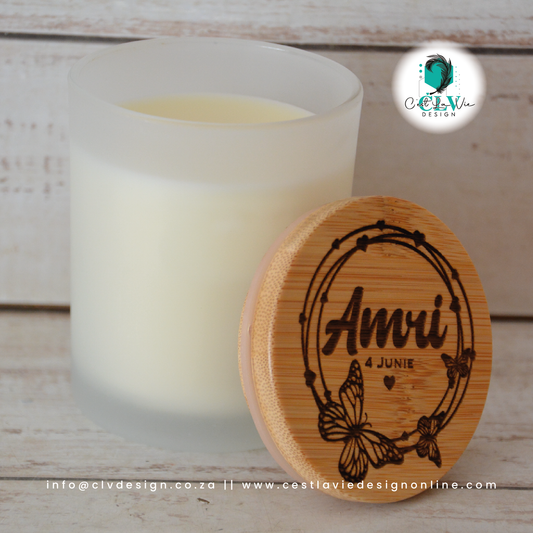 BAMBOO LID SCENTED CANDLE