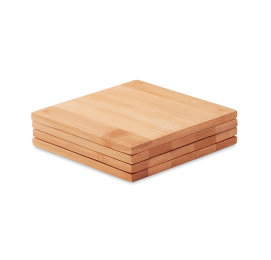 BAMBOO COASTER AND HOLDER