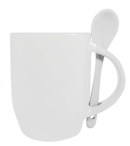 BULLET SHAPE MUG WITH SPOON