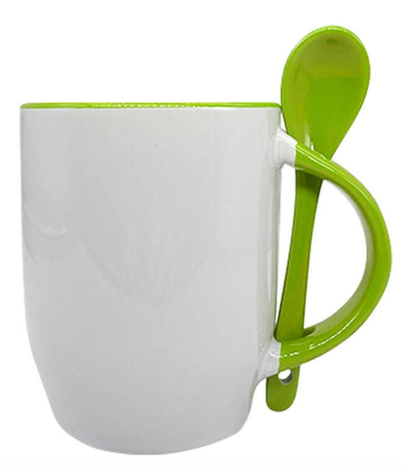 BULLET SHAPE MUG WITH SPOON