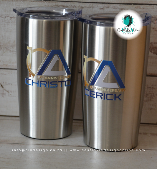 PLASTIC DOUBLE WALL TUMBLER - 550ML