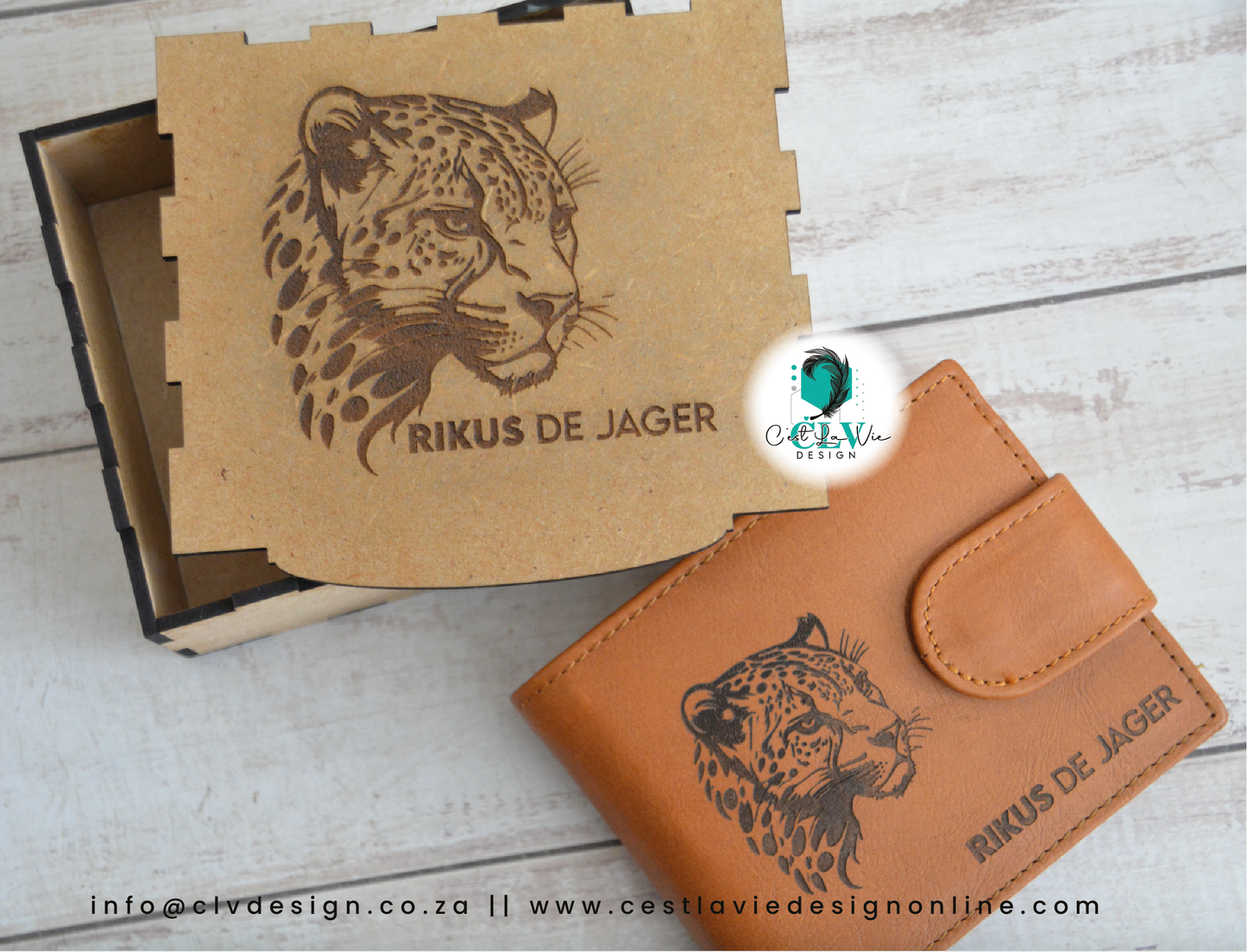 GENUINE LEATHER CAMEL MOUNTAIN WALLET - TAN COLOR