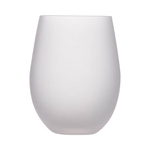 500ML FROSTED EGG SHAPE GLASS