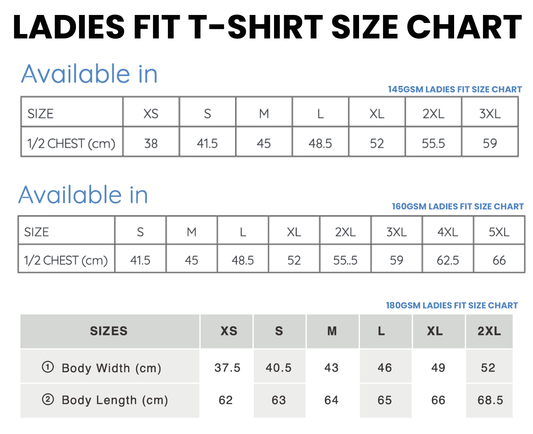 LADIES FIT ROUND NECK T-SHIRTS FOR ADULTS