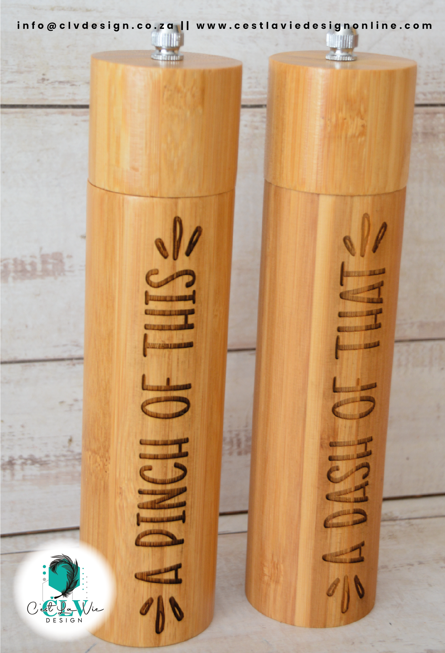 BAMBOO SALT AND PEPPER MILL