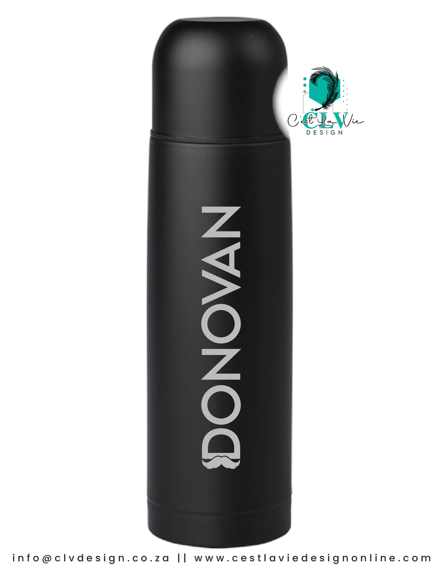 BLACK VACUUM FLASK