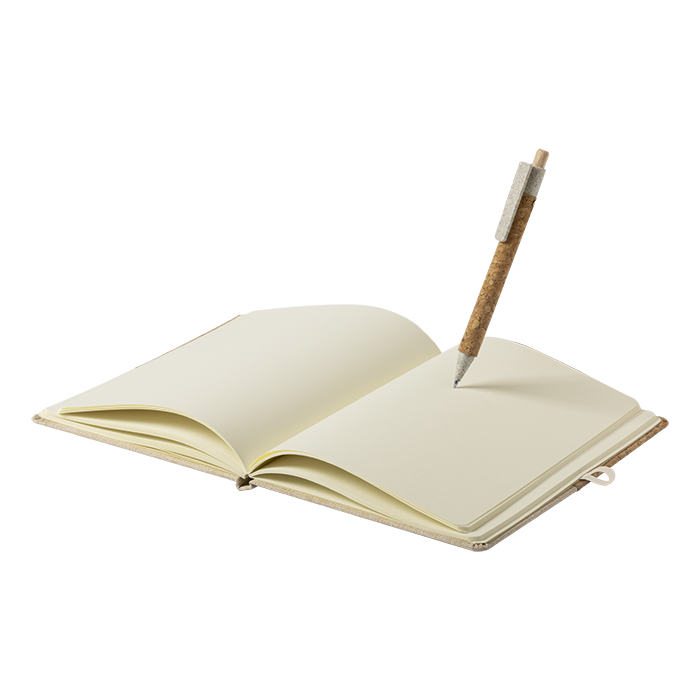 CORK AND COTTON NOTEBOOK