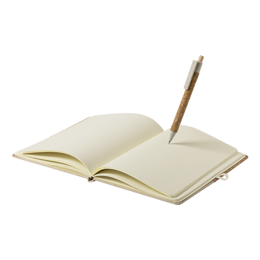 CORK AND COTTON NOTEBOOK