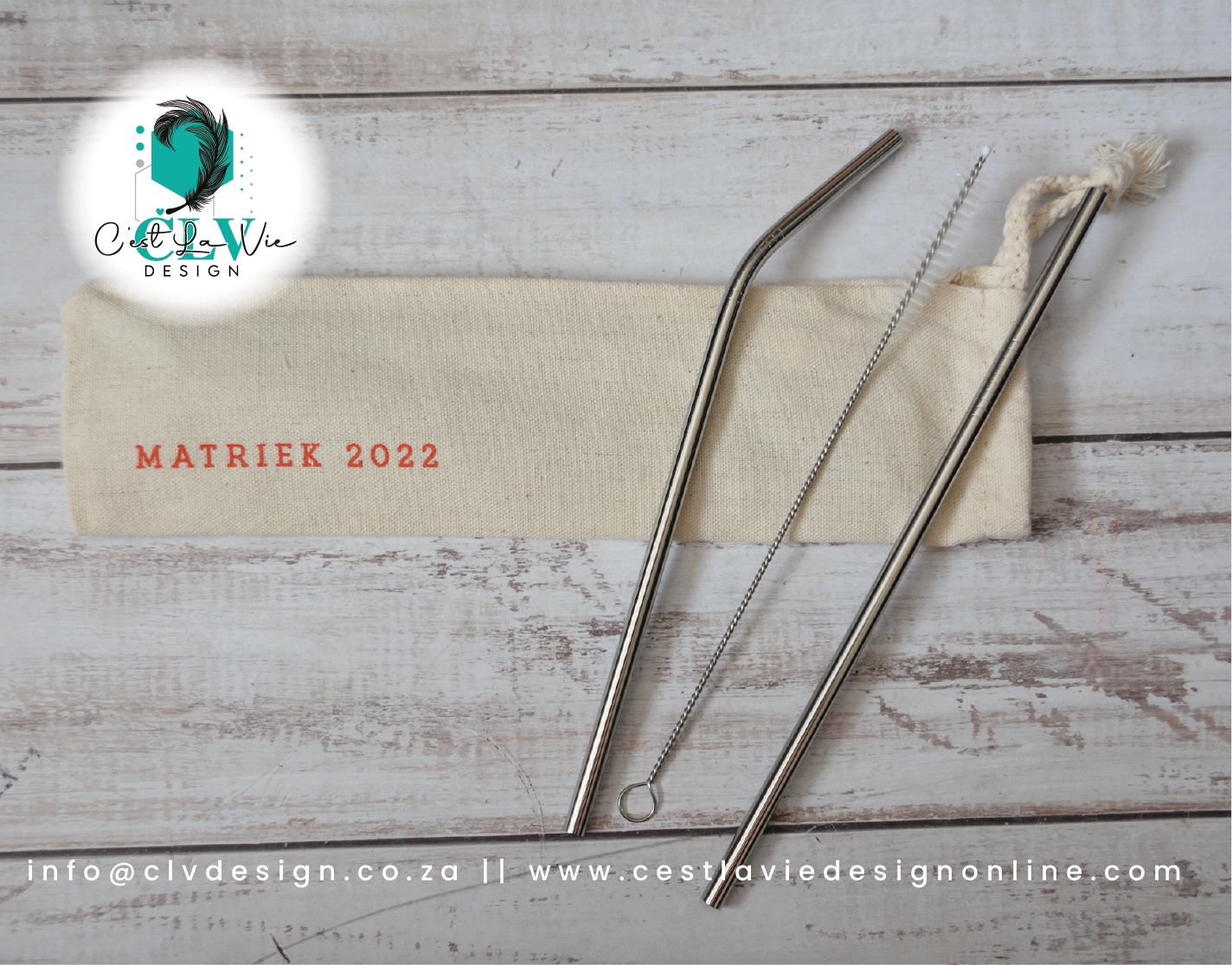 STRAW SET WITH BAG