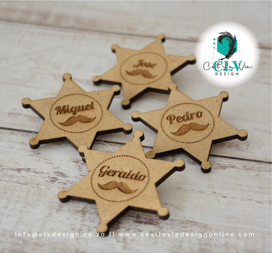 WOOD (MDF) BADGES